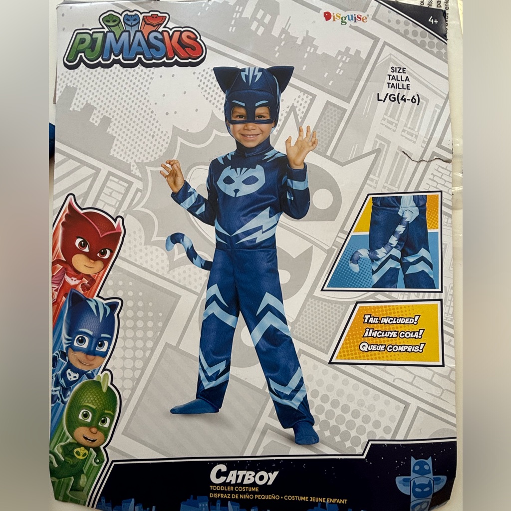 Disguise Catboy Costume Size Lg (4-6)